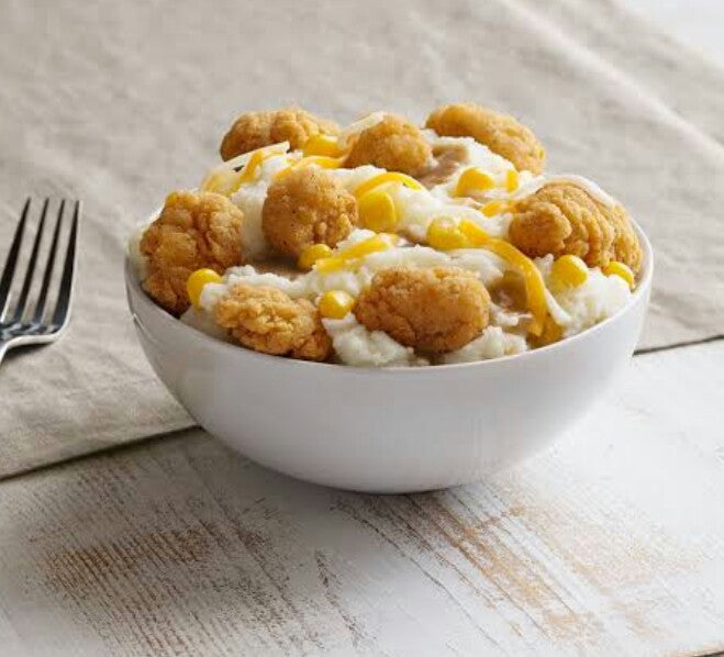 Chicken Popcorn Rice Bowl