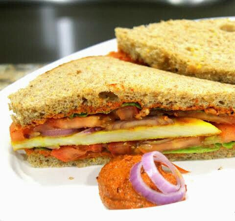 Chilli Paneer Sandwich