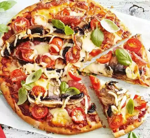 Mushroom And Corn Pizza